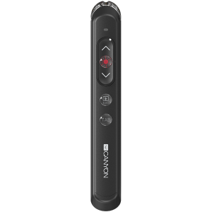 CANYON 2.4Ghz slim laser wireless presenter, red laser indicator, Black