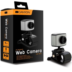 Webcam Canyon CNE-CWC2 HD, Black-Grey