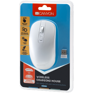 Mouse Wireless Canyon 2 in 1 Pearl-White