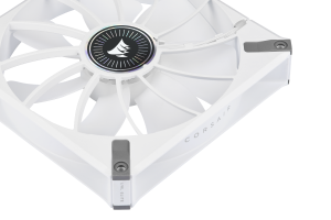 ML140 RGB ELITE Premium 140mm PWM Magnetic Levitation Dual Fan Kit with iCUE Lighting Node CORE - White Frame