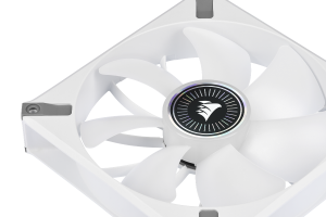 ML140 RGB ELITE Premium 140mm PWM Magnetic Levitation Dual Fan Kit with iCUE Lighting Node CORE - White Frame