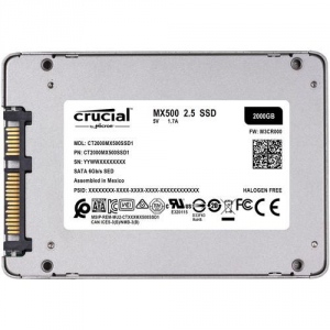 SSD Crucial MX500 2TB, SATA3 (6.0 Gbp\s), 2.5 Inch