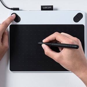 Tableta Grafica Wacom Intuos Draw Pen Small, 152 x 95 mm, Alb
