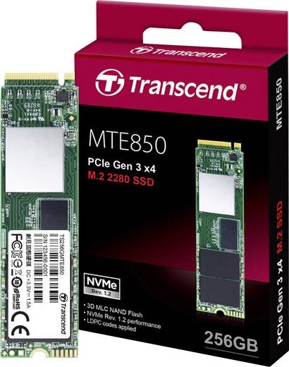 SSD Transcend 256GB PCIe Gen3 x4 MTE850 M.2 