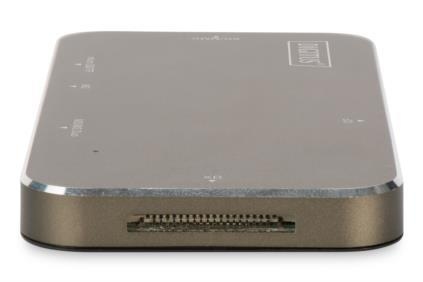 DIGITUS Multi Card Reader 6-port USB 3.0 SuperSpeed, (ALL-IN-ONE), HQ aluminum
