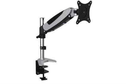 Clamb Mount for Monitors with Gas Spring, 1xLCD, max. 27--, max. load 8kg,