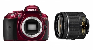Aparat Foto Digital DSLR Nikon D5300 Kit AF-P 18-55mm VR Rosu