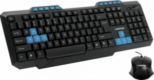 Kit Tastatura + Mouse Cu Fir LogiStep, Black