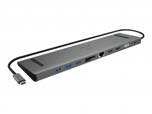 Docking Station Icy Box USB Type-C 3 - USB 3.0 2 x HDMI VGA