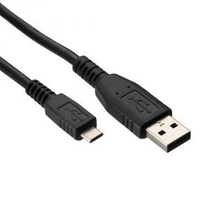 USB-A Adapter to Micro USB 2.0 Cable Black 1M