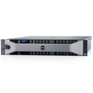 Server Rackmount Dell PowerEdge R730 - Rack 2U - 2x Intel Xeon E5-2630v4 10C 2.2GHz, 32GB (2x16GB) DDR4-2400 RDIMM, noDVD, 2x 300GB 15K SAS (max. 8 x 3.5-- hot-plug HDD), PERC H730 1GB Cache, iDRAC8 Enterprise, Hot-plug PS (1+1) 750W, Rails, 3Yr NBD