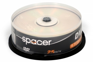 DVD-R 4.7GB/120Min  16x  SPACER  25buc/set  19403 001 001
