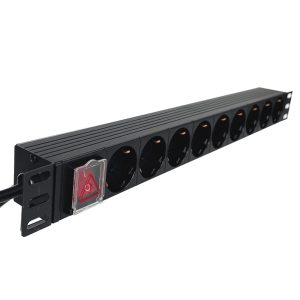 PrizÃ£ de rack 19 inch, PDU 1U, 9 posturi Schuko, Eco Xcab