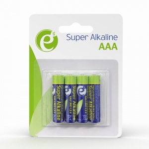 Energenie Alkaline LR03 AAA batteries, 4-pack, blister