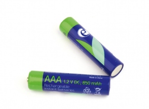 Rechargeable AAA instant batteries (ready-to-use), 850mAh, 2pcs blister pack 