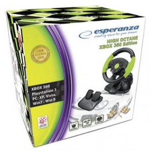 ESPERANZA Stering Wheel PC/PS3/XBOX EG104 HIGH OCTANE XBOX 360
