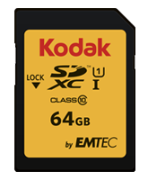 Card De Memorie Kodak 64GB SDXC Clasa 10 