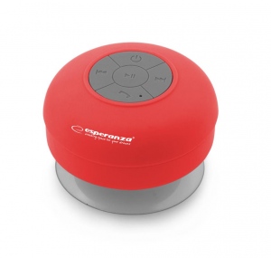Boxa Bluetooth Esperanza EP124R rezistent la apa Red