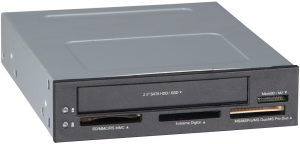Card Reader Gembird USB internal writer with 2.5 SATA port, Black