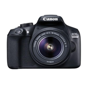 Aparat Foto Digital DSLR Canon 1300D 18-55IS + EFS18-55 IS+ SD 8 GB + geanta Negru
