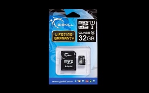 Card De Memorie G.Skill Micro SDHC 32GB Clasa 10 UHS-1 + adapter Negru
