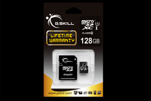 Card de Memorie G.Skill Micro SDXC 128GB Class 10 + Adapter Black