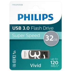Memorie USB Philips 32GB USB 3.0 VIVID EDITION GREY