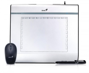 Tableta Grafica Genius MousePen i608X + Mouse Gri