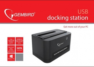 HDD docking station Gembird, For 2.5-- and 3.5-- SATA hard drives