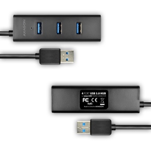 4x USB3.0 Charging Hub 1.2m Cable, MicroUSB Charging