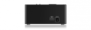 Docking and clone station for 2x 2,5--/3,5-- HDD, USB 3.1 Type-C, Led, Black