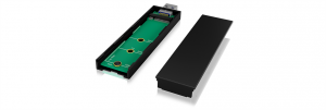 IcyBox External enclosure for M.2 SATA SSD, USB 3.1