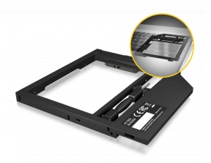 Icy Box Adapter for 2.5-- HDD/SSD in Notebook DVD bay