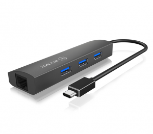 IcyBox 3x Port USB 3.0 & Gigabit-LAN Hub