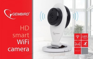 Camera IP Gembird HD WiFi White