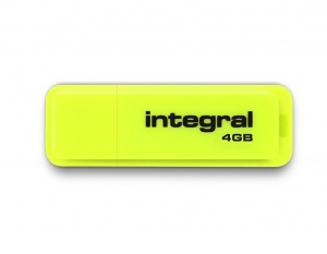 Memorie USB Integral USB Neon 4GB USB 2.0 galben