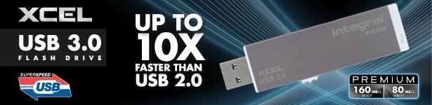 Memorie USB Integral Xcel 64GB USB 3.0 Argintiu