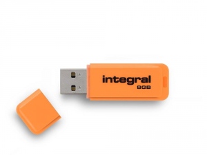 Memorie USB Integral 8GB USB 2.0 portocaliu
