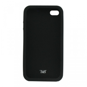TnB  SILICON CASE FOR IPHONE BLACK + SCREEN PROTECTION