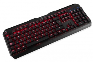 Tastatura Cu Fir Modecom Volcano Gaming Hmmer Red Outemu Switch, SP-Layout, Iluminata, Led Rosu, Neagra