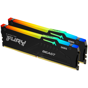 Kingston 32GB 5600MT/s DDR5 CL36 DIMM (Kit of 2) FURY Beast RGB EXPO, EAN: 740617330779