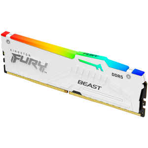 Kingston 16GB 6000MT/s DDR5 CL36 DIMM FURY Beast White RGB EXPO, EAN: 740617333671