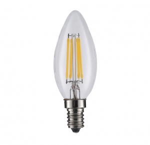 ART LED BULB COG filament, candle, lucent E14, 4W, AC230V,WW