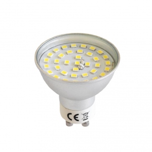 ART LED Bulb, GU10, 4.6W,36xSMD2835, AC230V, 410lm!, WW