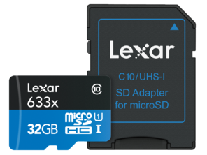 Card De Memorie Lexar 32GB Micro SDHC + Adaptor SD Clasa 10 Blue
