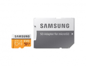Card de Memorie Samsung Evo micro SDXC 64GB Class 10