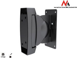 Maclean MC-535 2x Adjustable Wall Mount Satellite Speaker Brackets 10KG Tilt