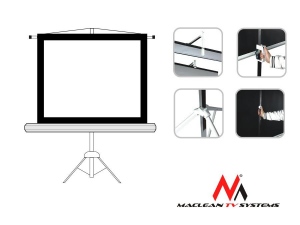 Suport Maclean MC-536 Standard Portable Tripod Projection Screen 72’’ 4:3 145x110 cm
