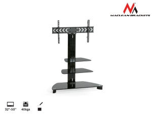 Maclean MC-599 TV table with glass holder for LCD Stand Mount 50-- 40kg