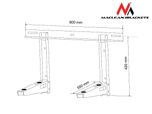 Maclean MC-623  Bracket for air conditioner max. load 200kg